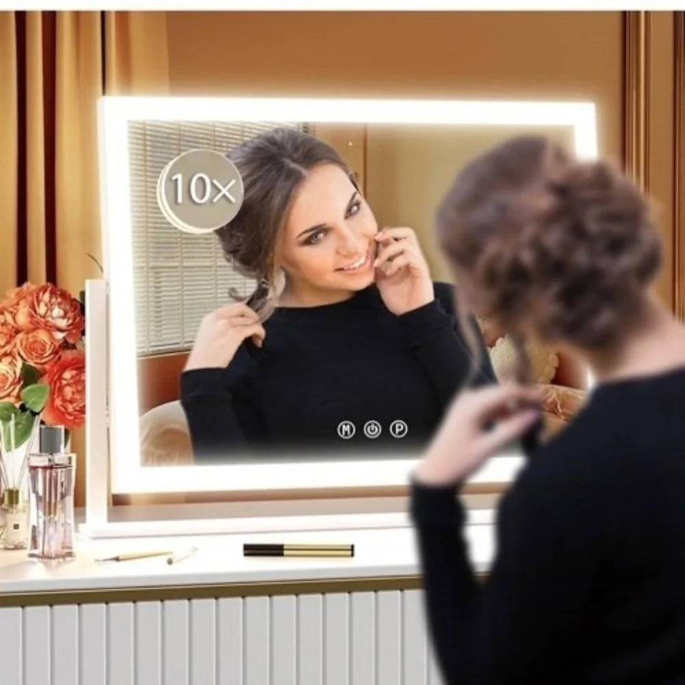 B19/lighted makeup mirror17.3x13 With Led Lights  Smart Touch Open Box
